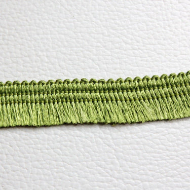Green Thread Tassels One Yard Trim, Approx. 15mm Wide